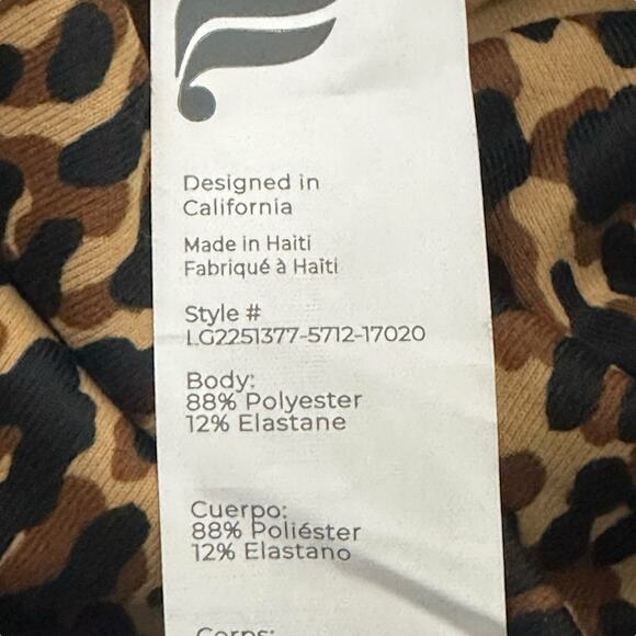 NWT Fabletics PowerHold Leggings Size XS Brown Leopard Print 7/8 Ultra High Rise - Picture 8 of 10